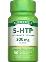 La verità della natura 5HTP 200mg capsule | 50 Count | 5 Hydroxytryptophan | Non-GMO & Gluten Supplemento gratuito