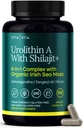 Urolithin-A Complex w Shilajit, Organic Sea Moss, Ashwagandha & Tongkat Ali, Natural Energy, Libido, Hormone Balance, e Focus for Men & Women (Made in USA - 3rd Party Tested)
