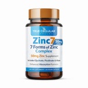 Zinc7: 7-in-1 Zinc Complex 50mg - Assorbimento massimo per la difesa immunitaria, sonno profondo & All-Day Energy | Equilibrio dell'ormone, messa a fuoco mentale e supporto al metabolismo | 60 capsule vegan
