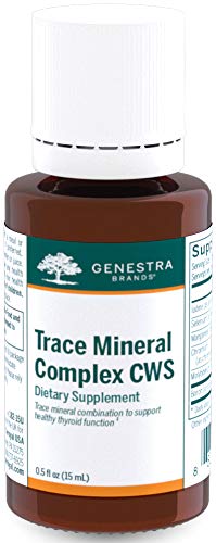 Genestra Brands Trace Mineral Complex CWS | Supporta la funzione tiroide e aiuta a proteggere contro lo stress ossidativo | 0.5 fl. oz.