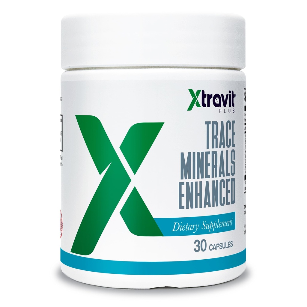 Trace Minerals Enhanced Supplement – Multi Mineral Complex per gli uomini e le donne con zinco, selenio, Boron, cromo e iodio - May Support Energy, Hydration & Immunity - Non-GMO, 30 Capsule