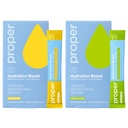 Proper Hydration Sticks – Electrolyte Powder Drink Mix Packets with Trace Minerals for Rapid Hydration + Naturally Flavored – Nessun dolcificante artificiale – Lime di limone