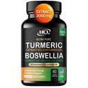 Supplemento 2000 mg – Boswellia Serrata ad alta resistenza con curcumina currica - 95% Curcuminoidi con capsule di Estratto di Boswellia - Standardized High Potency - Made in USA