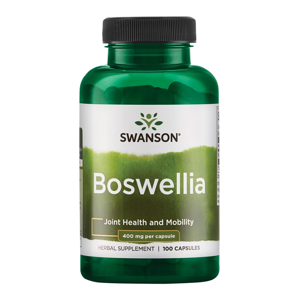 Swanson Boswellia Joint Flexibility Movement Support Ayurvedic Herb (boswellia serrata resina) 400 mg per Capsule 800 mg per Serving 100 Count