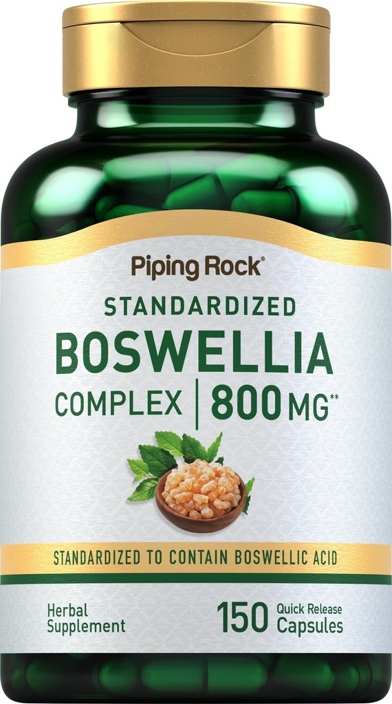 Piping Rock Boswellia Serrata Extract Supplemento | 150 capsule | Boswellic Acid Complex | Non-GMO, Gluten Free Formula