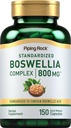 Piping Rock Boswellia Serrata Extract Supplemento | 150 capsule | Boswellic Acid Complex | Non-GMO, Gluten Free Formula