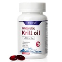 Olio di Krill antartico 1200 mg per Serving, 120 Softgel a rilascio rapido con Omega-3 EPA DHA, Astaxanthin & Phospholipids, Mercury Free, No Fishy Aftertaste for Heart, Joint & Brain Health