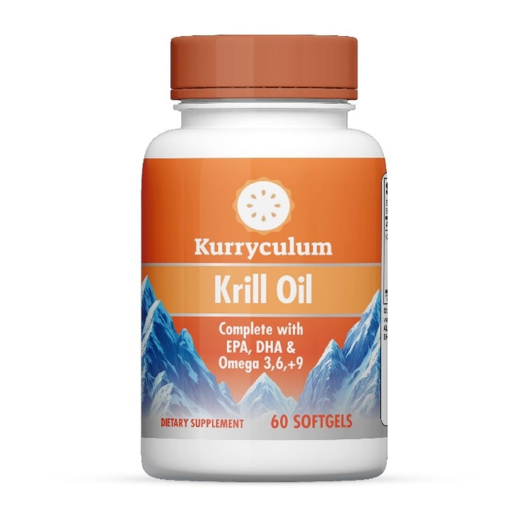 Krill Oil 500 mg – High-Potency Omega-3 (EPA & DHA), fruscio Unicomente Piccoli 60 Softgels, Ricco in Astaxantina, Sostenibilmente Fonte, Testato di terze parti