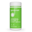 UpNourish Liposomal D3 K2 Vitamina 10000 IU D3 e K2 MK-7 200 mcg - 365 Vitamina D3 k2 (Vitamina D3 con K2) Mini Softgels - Facile da ingoiare K2 D3 Vitamina Supplemento