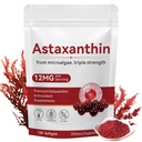 Astaxantina 12mg, 120 Softgels, Integratori Antiossidanti Premium Astaxantina con Attività Antiossidante, Supporta Occhio, Salute Della Pelle, Immune, Circolazione Interna