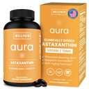 WellPath Astaxanthin 12mg Softgets | Vegan Astaxanthin Integratori da Microalgae | Antiossidanti per l'idratazione della pelle, l'elasticità e la salute degli occhi | Non-GMO, Made in USA, alimentazione di 2 mesi