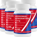 35mg Liposomal Astaxanthin Supplemento - Supporto potente antiossidante per pelle, Joint & Eye Health - Formula naturale anti-invecchiamento con Pure Astaxanthin - Vegan, Non-GMO, 240 capsule