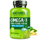 NATURELO Burpless Omega 3 Fish Oil Supplement - 1100mg Triglyceride Omega-3, EPA + DHA, Olio di pesce liquido per il cuore, occhio, cervello, salute comune - 120 Softgels, 4 mesi di alimentazione