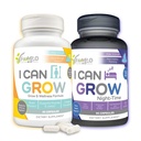 I Can Grow Day & Night Bundle for Kids 10+ & Teens | Supporto per la crescita con L-Arginina, Colostrum, Magnesio | Nourish Daily + Nighttime Sleep Aid for Maximum Height & Development | 2-Pack