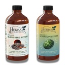 Connessioni erboristiche Organic Soursop & Black Seed Bitters Bundle - Natural Plant-Based Ingredients per Detox & Digestive Health Due bottiglie, 32 once (16 once ciascuno), 64 Servings