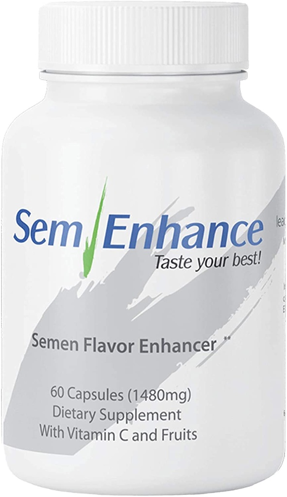 Semenhance - Fai il tuo sperma Taste Fruity Men's Formula con ananas & vitamina C - Integratore a base di frutta per gli uomini - 60 capsule