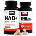 Fattore di Forza NMN Supplemento, NAD+ (NMN o Nicotinamide Riboside Alternative) con Resveratrolo, Astaxanthin, Spermidina & Luteolin Complex, NAD per sostenere la salute cellulare e l'invecchiamento sano, 60 capsule