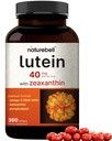 Lutein 40mg + Zeaxanthin 1.600mcg, 360 Softgels | Formula 4-in-1 con Astaxanthin, Omega-3 & Phospholipids | Estratto di fiori di Marigold | Supporta la salute dell'occhio, del cervello e della visione | Non OGM, senza glutine