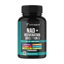 NAD+ Supplement Complex – NAD Supplement+ 300 mg con Astaxantina, Urolitina A, Resveratrolo, CoQ10 & Antioxidant Blend – Energia cellulare, Supporto mitocondriale – 120 conteggio (Pack of 1)