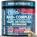 NAD Resveratrolo Supplemento Spermidina Fisetin Quercetin Uva Seed Gotu Kola Berberine Astaxanthin Taurine Pomegranate Acai Anti Aging Longevity Capsule per le donne Uomini EternaGlow da Clean Nutra 90ct
