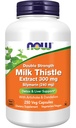 NOW Integratori alimentari, Silymarin Milk Thistle Extract 300 mg con Artichoke e Dandelion, Doppia resistenza, Supporta la funzione del fegato*, 250 capsule di veg (1)