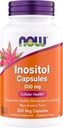 NOW Foods Inositol 500 mg, Superior Myo Inositol Form, per sana funzione Membrana*, Salute Cellulare*, Supporto per le donne* Kosher, Adatto per Vegani - 200 capsule vegetariane (Pack of 1)