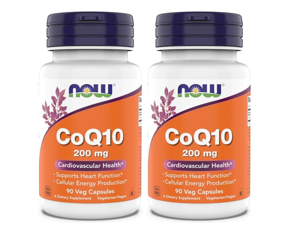 Ora integratori - CoQ10 (Coenzima Q10) 200 mg, Supporta la salute cardiovascolare*, Kosher, Vegan 90 capsule vegetariane (Pack of 2)