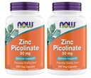 Ora integratori, Zinc Picolinate 50 mg, Supporta funzioni enzime, Supporto immunitario, Non-GMO, Kosher, Adatto per Vegani - 240 capsule vegetariane (Pack of 2)