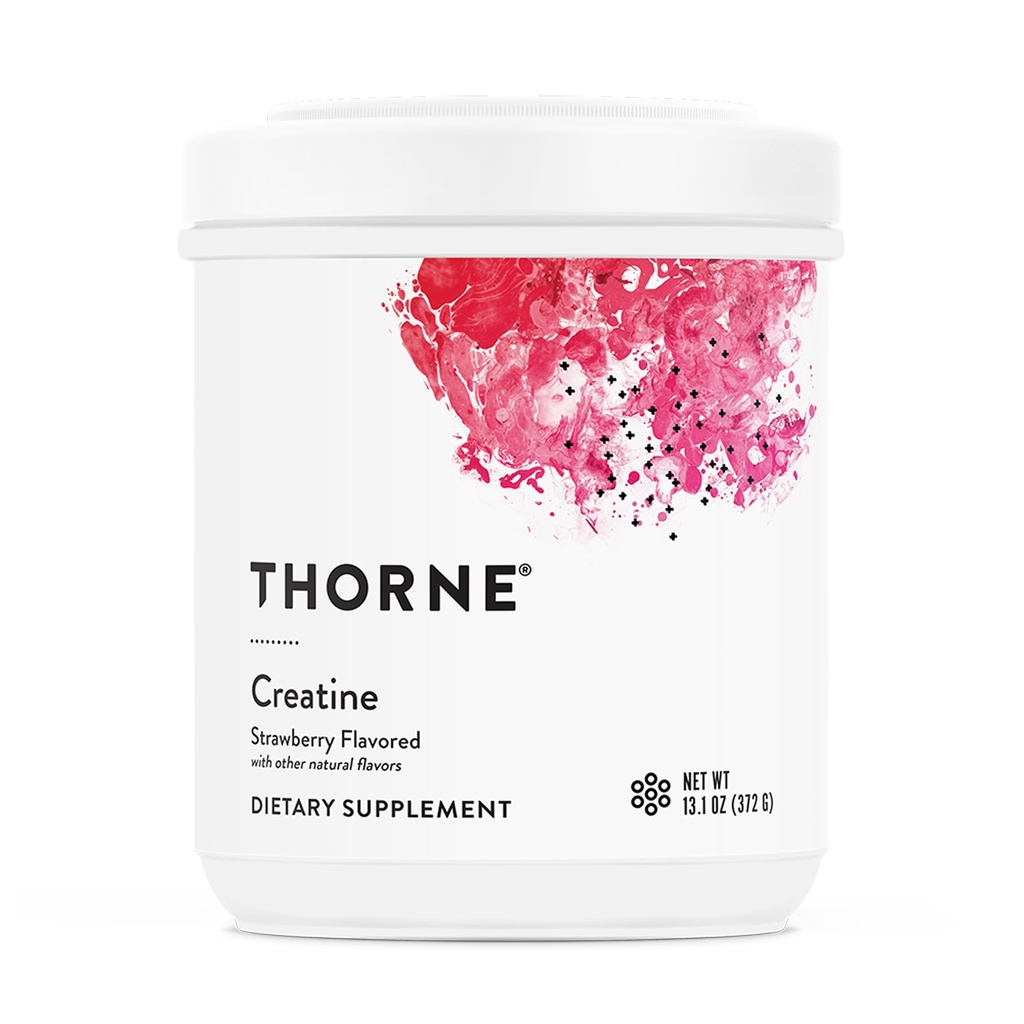 THORNE Creatine - Polvere monoidrata micronizzata della creatina - Supporto per muscoli e funzione cognitiva* - per le donne e gli uomini - fragola - Certificato NSF per lo sport - 5 g per porzione - 60 Serve