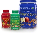 Equilibrio della natura Sistema di Salute Intero - Frutta Alimentare Tutto & Veggies e Fibra & Spice Integratori - 30 Serve Ogni