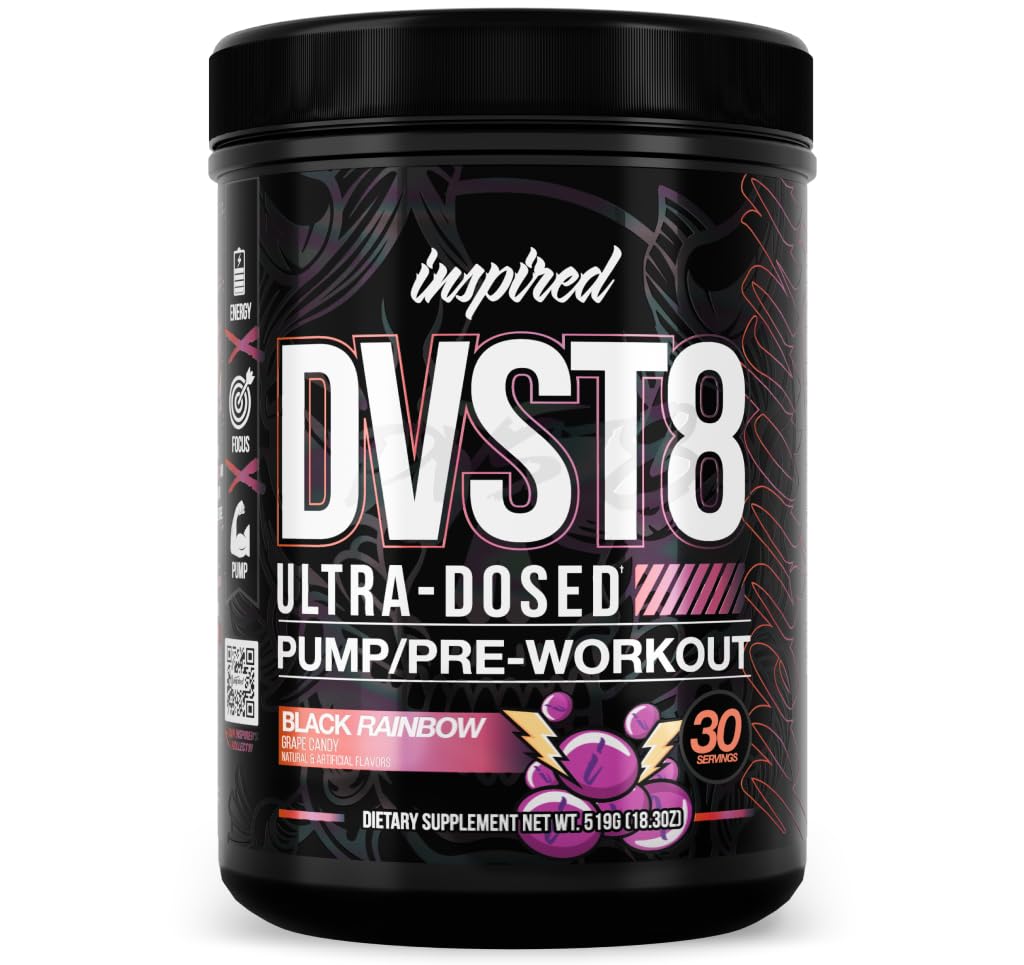 Ispirato DVST8 25 polvere di preallenamento - Arcobaleno nero