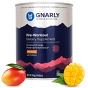 Gnarly Nutrition Natural Pre-Workout Powder, Mango – Contenuti NSF Certificati, Endurance & Recovery – Vegan Pre-Workout, Sport Nutrition – Mango con Caffeina, 14.82 oz