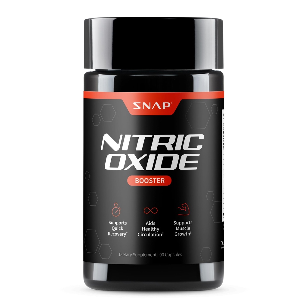 Snap Supplements Nitric Oxide Booster Pre Workout, Muscle Builder - L Arginine, L Citrulline 1500mg Formula, Tribulus Extract & Panax Ginseng, Forza & Endurance (90 capsule)