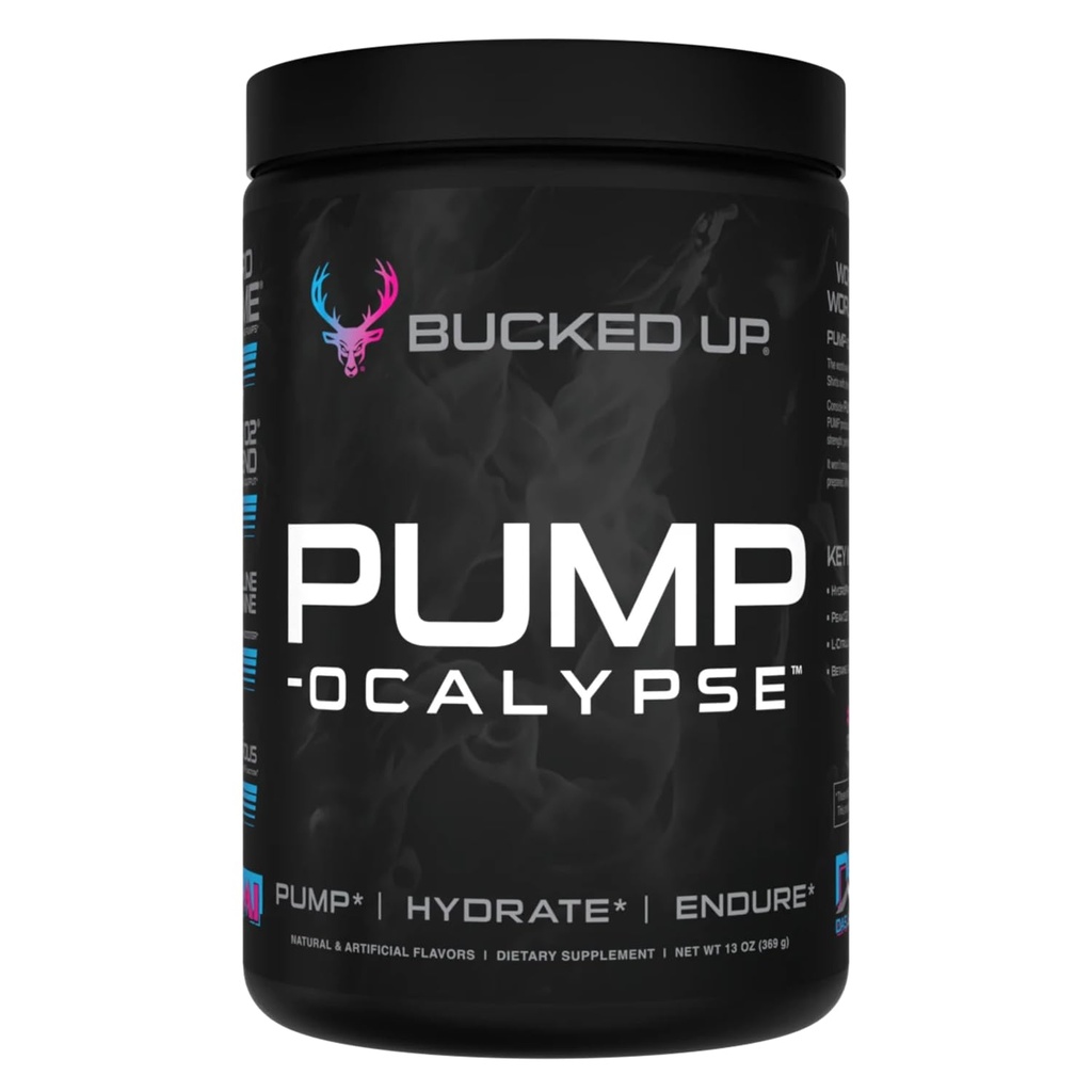 Pompa-ocalypse Miami | Nitric Oxide e L Arginine Supplemento con Citrulline Malate, GlycerPump | Ultimate N.O. Booster | Supporto muscolare magra per flusso sanguigno, vascolarità, idratazione e resistenza