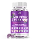 Detox & Repair - Herbal Liver Support Milk Thistle Supplement, 7500mg Strength Liver Health Support with Silymarin Artichoke Extract Dandelion Beet TUDCA Choline NAC, 60 Softgels