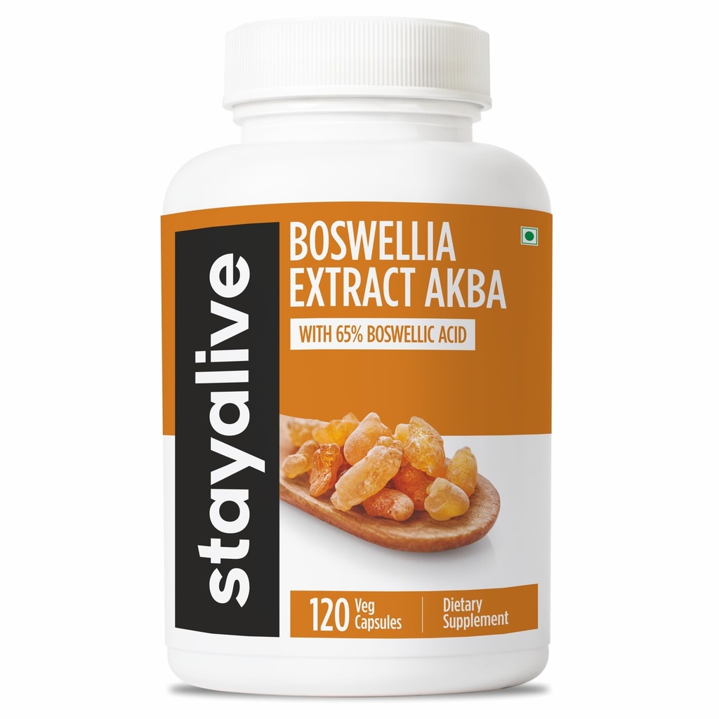 Estratto di caffè verde 1000mg con AKBA e 65% acido boswellico, 12:1 polvere di estratto di resina, 120 conte per alimentazione di 2 mesi, supplemento di Boswellia senza glutine e non OGM