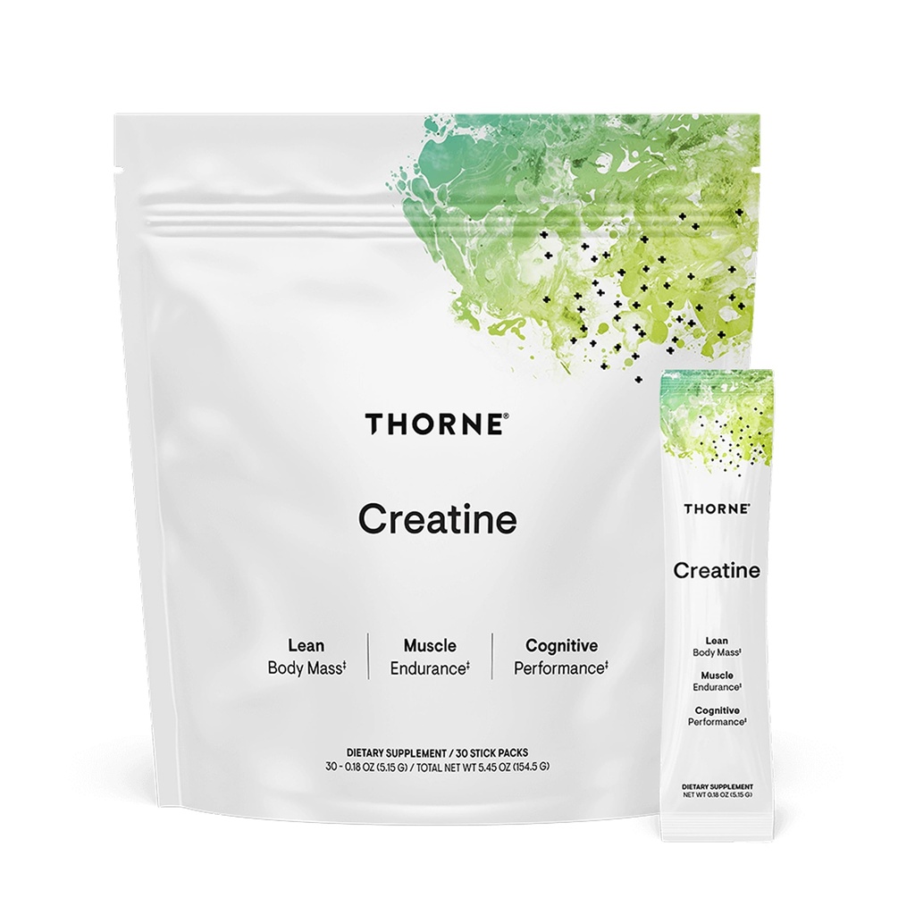 THORNE Creatine - Polvere monoidrata micronizzata della creatina - Supporto per muscoli e funzione cognitiva* - per le donne e gli uomini - non aromatizzata - NSF certificata per lo sport - 5 g per porzione - 30 Serve