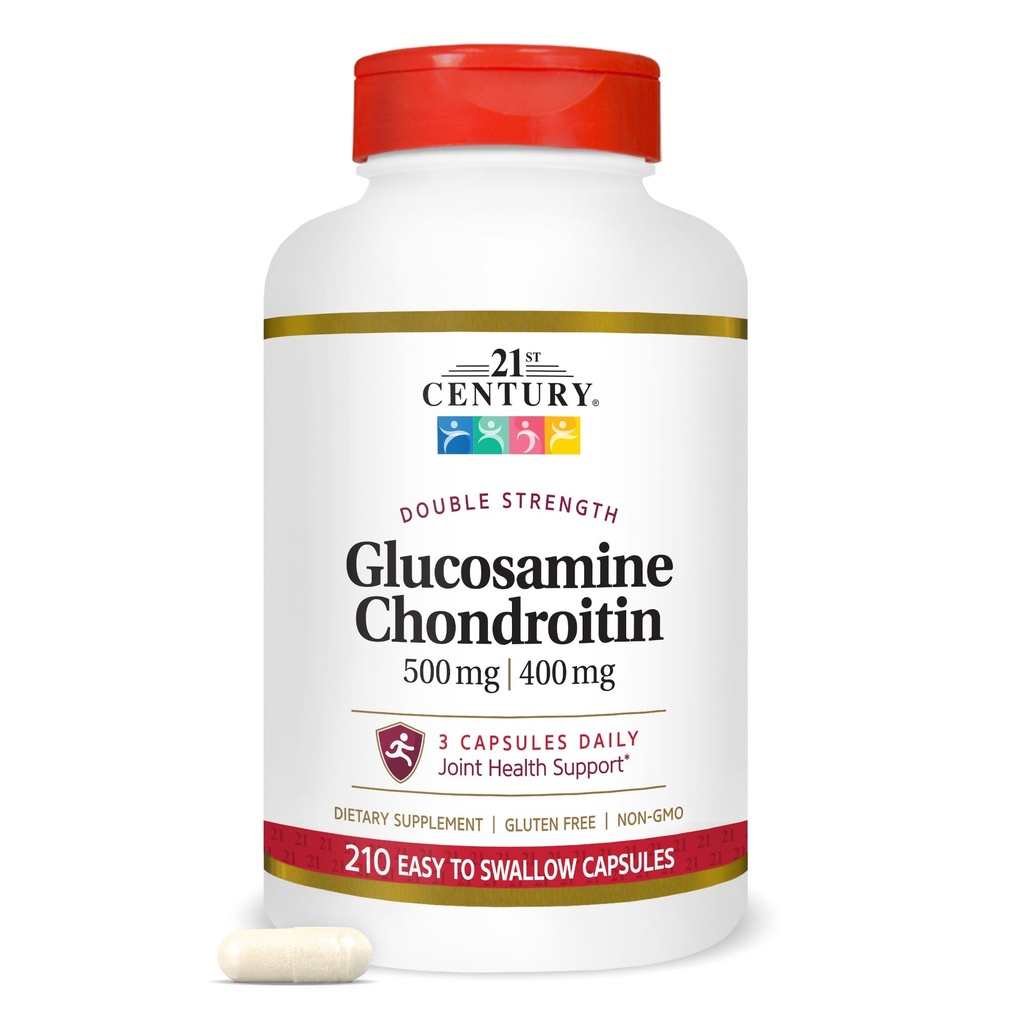 21st Century Glucosamine Chondroitin 500/400mg - Doppia resistenza, cp 210 Conte