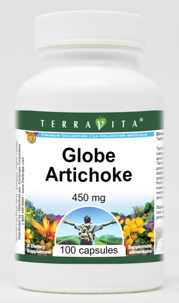Globe Artichoke - 450 mg (100 capsule, ZIN: 520262)