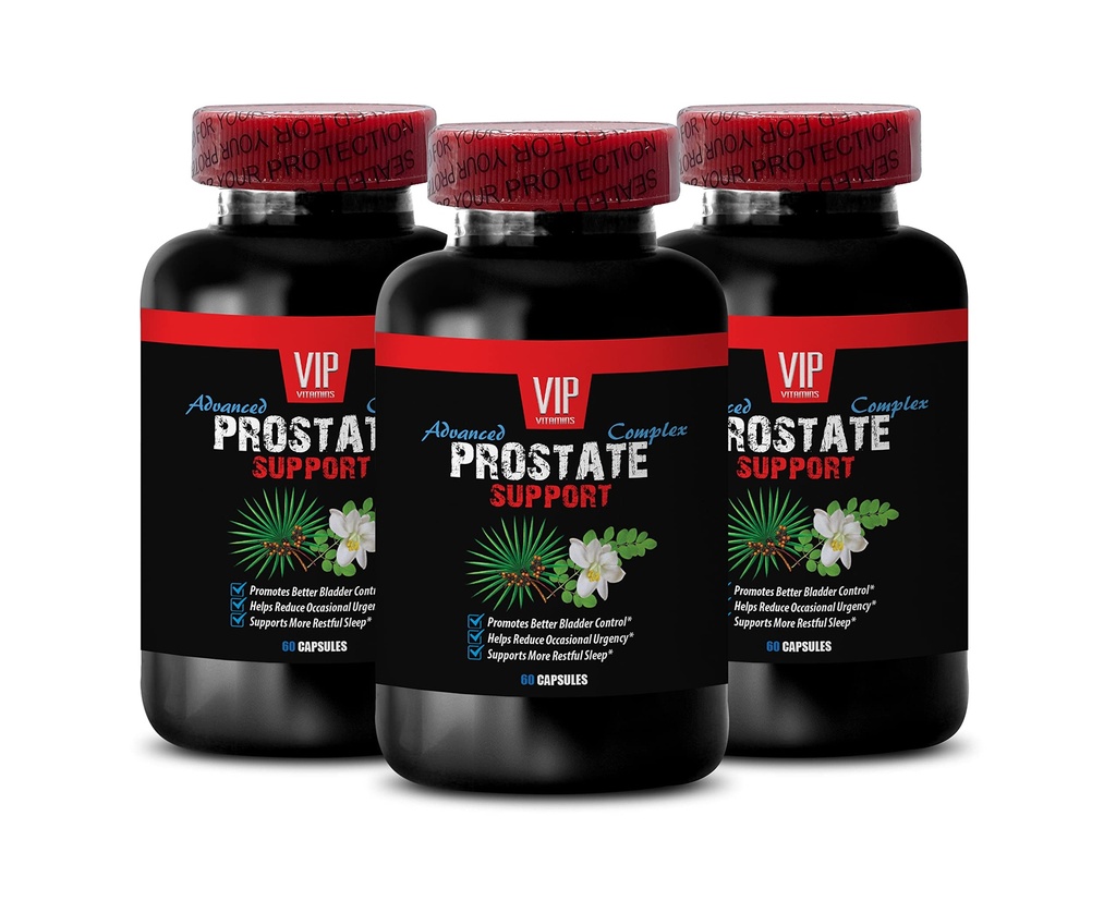 Saw Palmetto for Balance - Prostate Support - Pygeum for Prostate Support, Red Raspberry for Prostate Wellness, Graviola Leaf for Immune Support, Green Tea for Wellness 3 Bottles 180 Capsules