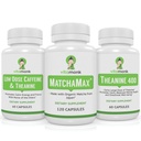 VitaMonk Matcha, Low Dose Caffeina e Theanine Bundle - Calma, Focused Energy senza i Jitter