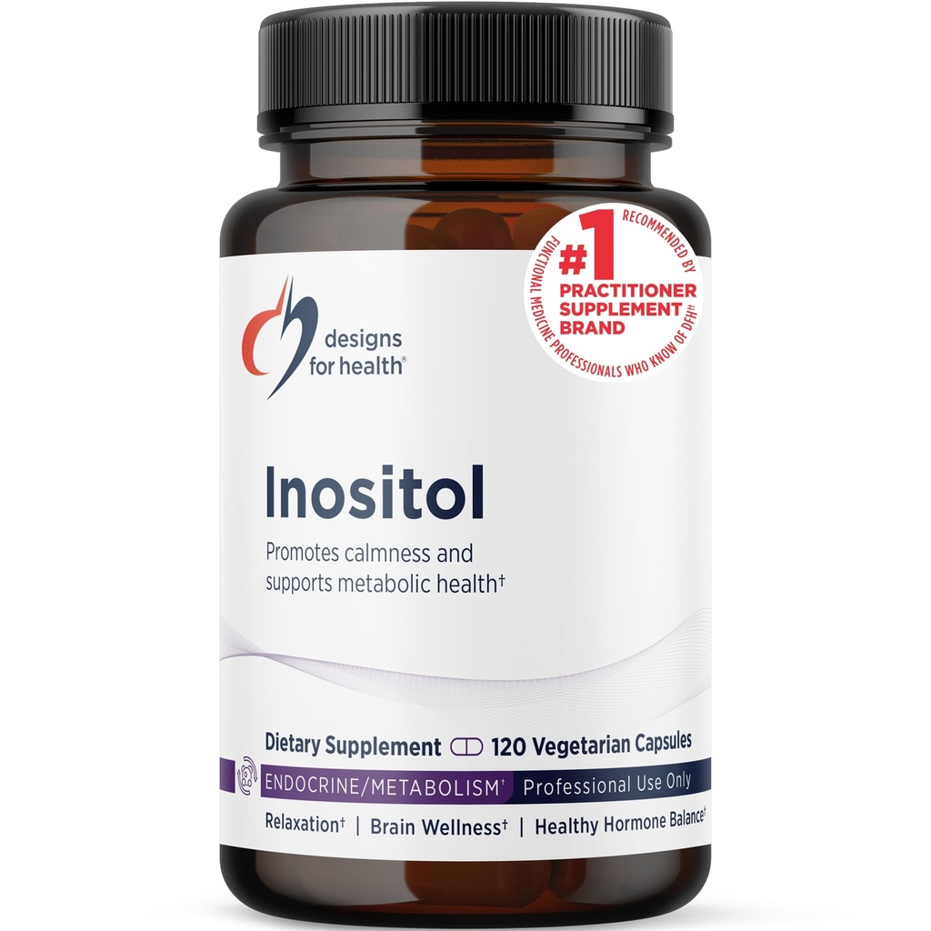 Progetti per capsule di inositolo di salute - 900mg per capsula Integratore alimentare di Inositol per il supporto dell'ormone femminile, Rilassamento & Supporto per la salute del fegato - Integratore di supporto del cervello (120 capsule)