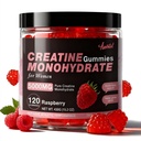 Creatina per le donne 5000 MG, Creatina Gummies, Creatina Monoidrato Supplemento per la crescita del muscolo, la resistenza e il supporto energetico, Zucchero Free Pre Workout Gummies 120 Count Raspberry Flavor