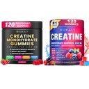 Creatina Monoidrato Gummies per uomini e donne, 9000MG Creatina Gummies Sugar Free -BCAA 2:1, B12 B6 per aumentare la resistenza, Focus & Endurance, Vegan, Non OGM