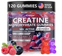 Creatina Monohydrate Gummies Complex 8000 MG per le donne, Creatina Gummy con Taurine BCAA per il supporto energetico e la forza muscolare, Zucchero gratuito Pre-allenamento supplemento