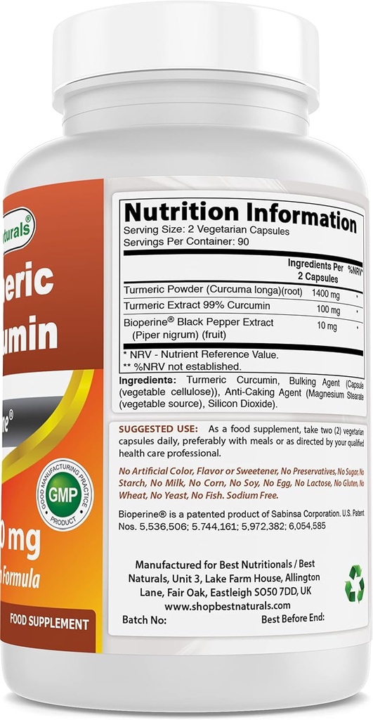 Curcumina di curcuma 1500mg & Acetil L-Carnitina 500 Mg