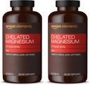Elementi - Magnesio Chelato, 240 compresse, 270 mg per Serving, come Magnesio Glycinate Chelato, Vegan (confezione di 2)