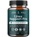 Pro Liver Support Supplement - 2X Più efficace di Milk Thistle - Advanced Liver Health Supplement With Clinically Tested 4’Liver Cleanse Detox & Repair Support - 60 Count (Pack of 1)