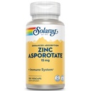 Solaray Zinc Asporotate 15mg Chelated Complex | Supporto Immune & Endocrine, Cell & Skin Health Formula, 100 VegCaps