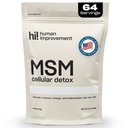 Polvere di MSM pura | Polvere organica di zolfo per pelle, capelli e chiodi | Detox cellulare, salute comune, aumento dell'immunità, & maggiore energia | 99,9% supplemento di MSM puro | fatto negli Stati Uniti, 0g zucchero (64 porzioni)
